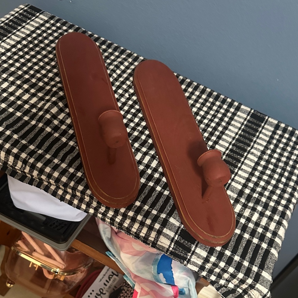 Primitive wooden candle holders by Home Interiors